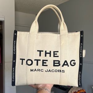 MARC JACOBS WARM COLOR JACQUARD MEDIUM TOTE BAG